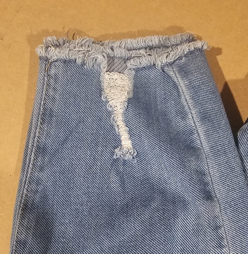 Sonoma Light Blue Maternity (10) Distressed Boyfriend Jeans - Picture 2 of 5